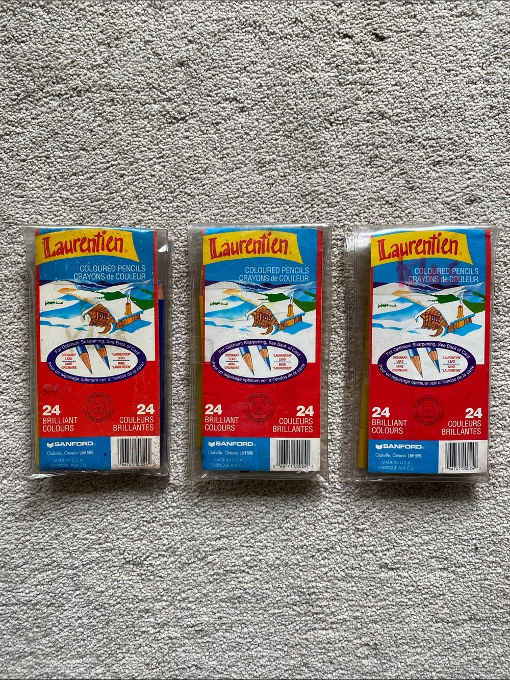 Vintage Laurentin Pencil Crayons